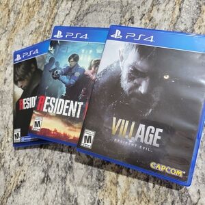 Resident Evil PS4 Game Collection - Blue Cases